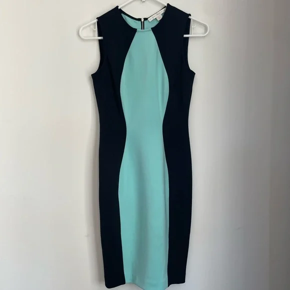 Boston Proper | Dresses | Boston Proper Black Turquoise Dress | Poshmark
